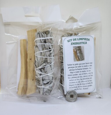 KIT DE LIMPIEZA ENERGETICA PARA PROTECCION Y DESPOJO ORACION Y AMULETO GRATIS !