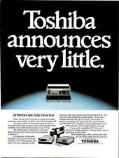 Toshiba V-X34 VCR Announces very little Original Vintage Print Ad