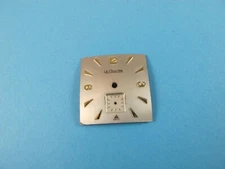 LECOULTRE 1956 CALIBER 480 SQUARE SILVER WATCH DIAL WITH GOLD COLOR MARKERS