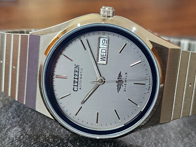 Mint Vintage Automatic Citizen Watch Automatic 71-2591 Gray DIAL