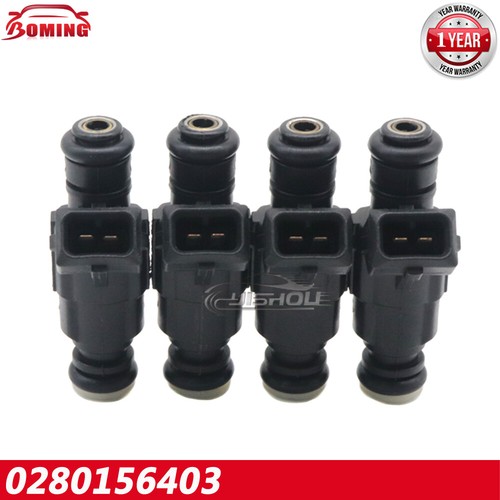 4PCS Fuel Injectors 0280156403 For VW Golf Polo Fox Voyage Flex 1.6L