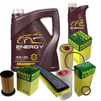 Inspektionspaket 6L Mannol Energy 5W-30 FüR Bmw 3Er Touring E46 318D 320D 318Td