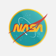 Nasa Retro Vinyl Sticker Decal