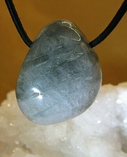 KATZENAUGE   Trommelstein  gebohrt   EDELSTEIN  ANHÄNGER  Nr.17