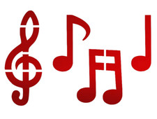 MUSIC NOTES Stencil Musical Chord Symbols 8 x 10 Reusable Sheet S704