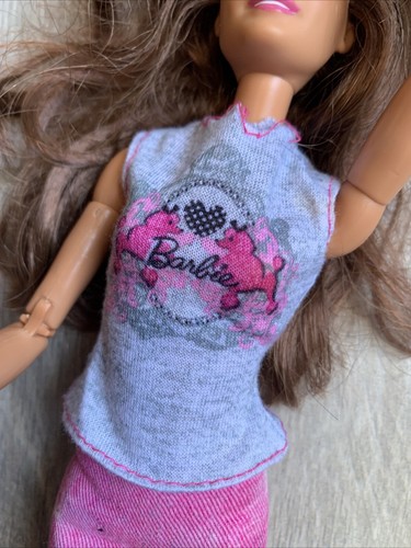 2020 Mattel Barbie Made to Move #DJY08 Barbie Puppe rosa Pudel Herz Top M - Bild 19 von 20
