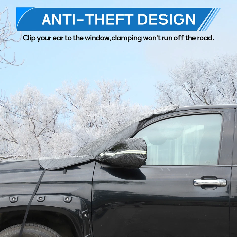 Protetor de proteção contra geada para pára-brisa compatível com Toyota Tundra 2007-2021 - Imagem 2 de 4