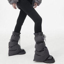 Winter Puffer Leg Warmers for Women Boot Covers for Shopping Trekking Office