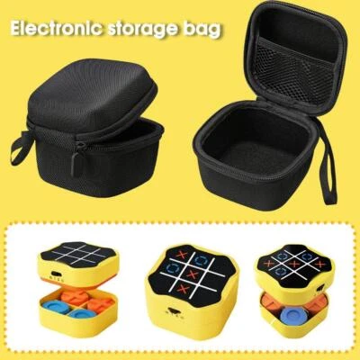 MARKENLOS for GiiKER Tic Tac Toe Bolt Game 3-in-1 Handheld Puzzle Storage Game Bag G4I5◇
