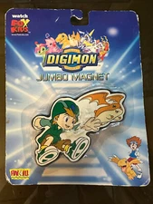 Digimon T.K. and Patamon Jumbo Magnet -NEW- (Sealed with wear on packaging)