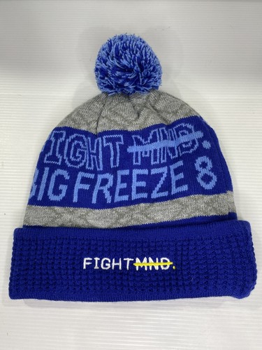 Big Freeze Beanie 8 #8 Fight MND Blue OSFM Official Footy Winter Like New - Picture 3 of 5