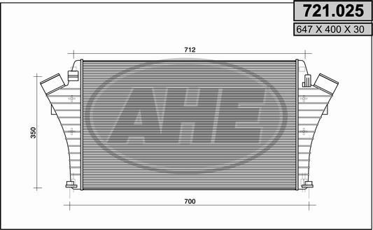 Intercooler Opel Vectra C GTS pour rénovation circuit air 2.8 V6