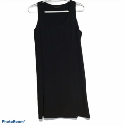 Donna Karan Black Linen Blend Strapless Dress 8 | eBay