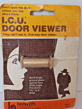 VINTAGE 1979 BELWITH INTERNATIONAL - ICU DOOR VIEWER 2310 NEW SEALED SOLID BRASS