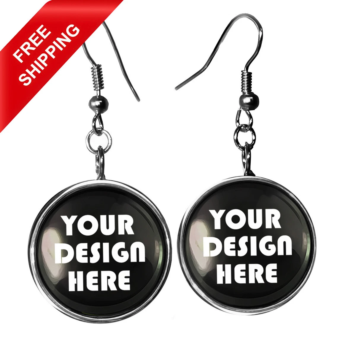 Personalized earrings outlet sterling silver