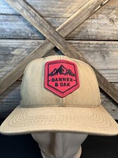 Banner & Oak Beige SnapBack Hat / Made in USA / Outdoors