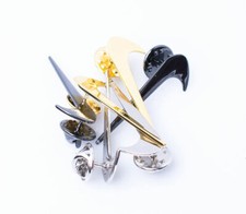 Custom Metal Nike Swoosh Pins 1.5  