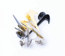 Custom Metal Nike Swoosh Pins 1.5”