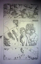 United States Army Original MATT HEBB Hand Drawn Interior ARMY Comic Page