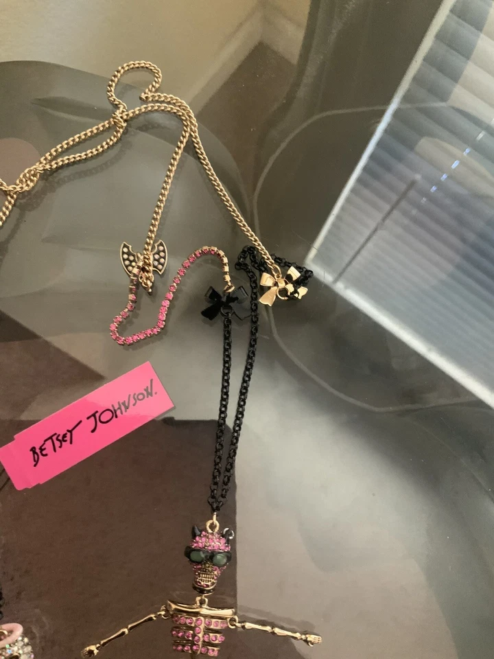 Collar Ángel Diablo Betsey Johnson Extremadamente Raro - 6 Foto 3 de 4