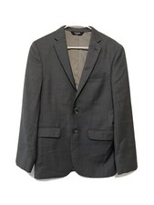 JoS A Bank Men's Sport Coat Traveler Pockets  Buttons Charcoal Gray