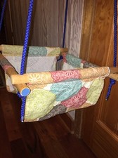 Baby Toddler Swing Outdoor Indoor Handmade Bohemian Fabric Swing NEW