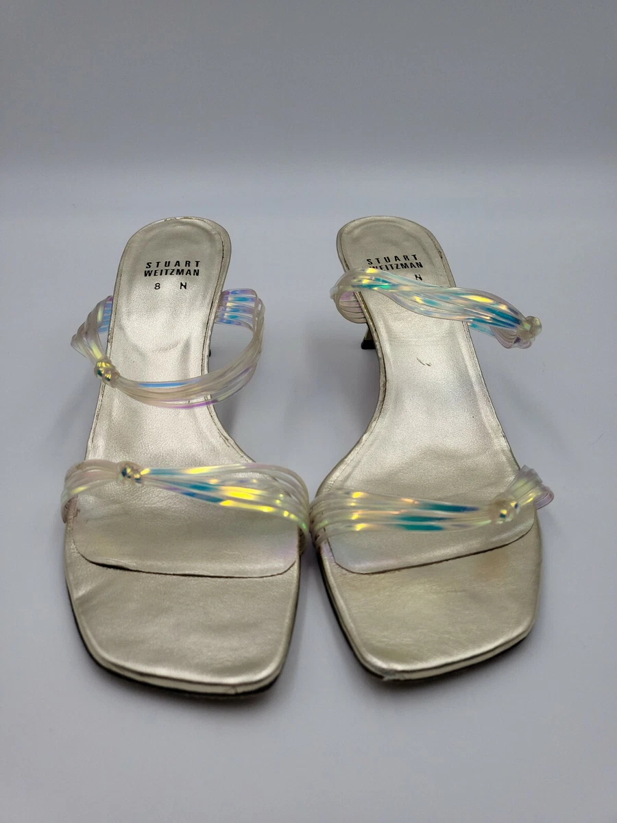 Slides with cheap clear strap