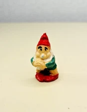 Vintage Bashful Seven Dwarves Plastic Figure 1950s Mini Cake Topper