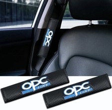 2pcs OPC Line Seatbelt Cover Shoulder Pads For Vauxhall OPC Line Carbon Effect