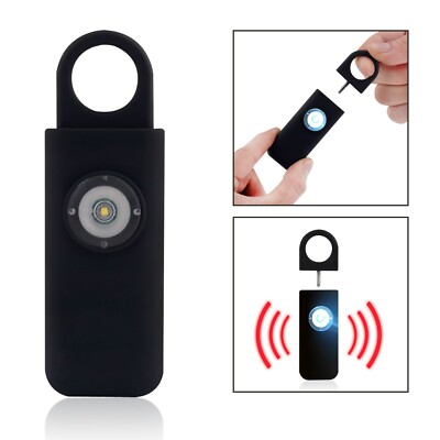 Self Defense Siren, Personal Safety Loud Alarm Keychain, Bright LED Light