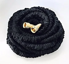 100' Expandable Garden Water Hose, Double Layer Core, Lightweight, Flexible 