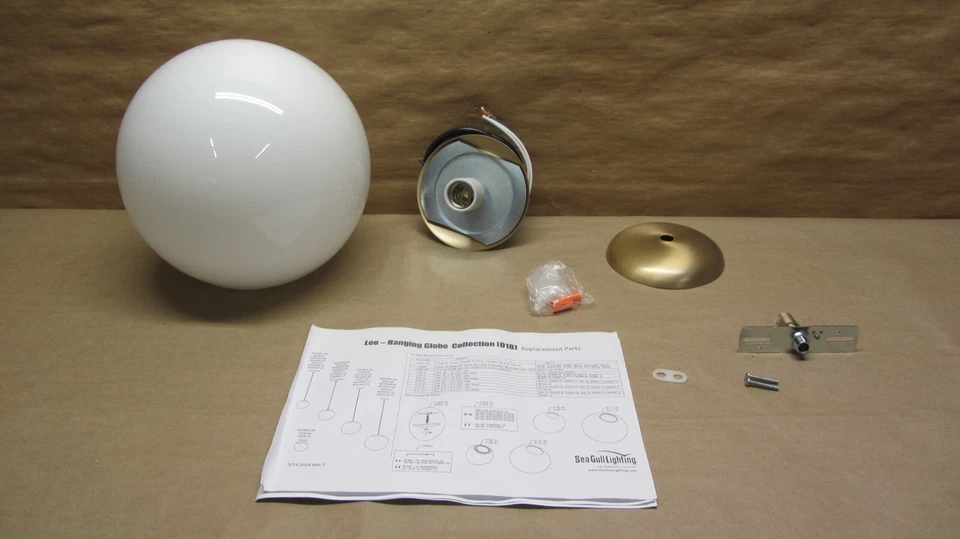 Generation Lighting 6020-848 Transitional One Light Pendant Globe, Satin Bronze - Image 2 of 4