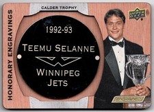 2023-24 Upper Deck Engrained Honorary Engravings TEEMU SELANNE HE-CA93 /100 Jets