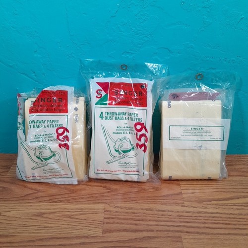 10 Vacuum Cleaner Bags SINGER Roll A Magic Series Models E3 E4 E5 C4 NEW - Picture 5 of 7