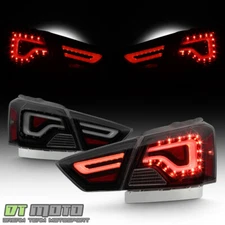Black Smoked 2014-2020 Chevy Impala LED Light Tail Lights Brake Lamps Left+Right