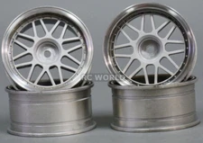 Kawada 1/10 Car WHEELS Rims MESH PLATED 4MM Offset TU-37WP (4PCS)