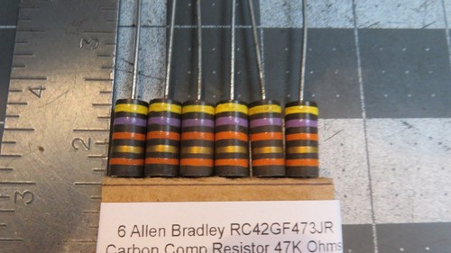 X6 Allen Bradley RC42GF473JR Carbono Composición Resistencia 47K Ohms Pwr-Rtg 2 W Herramienta 5% - Imagen 3 de 3
