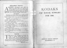 Kodak and Kodak Supplies 1906	kompletter Jahreskatkatalog	Kodak, orig. KodakKata