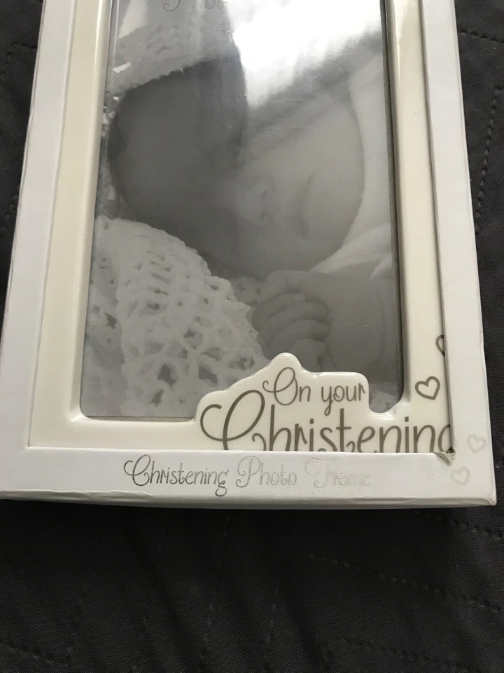 On Your Christening 6 x 4 Photo Picture Frame Special Moment Memories Baby Gift - Image 3 of 4