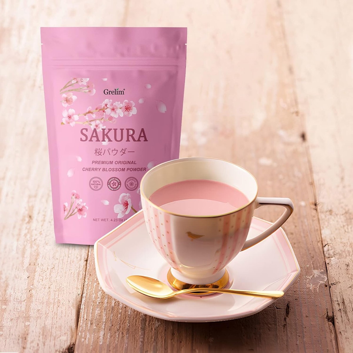 GRELIM Sakura Powder Premium Original Cherry Blossom Powder for