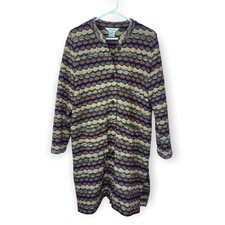 Exclusively Misook Size Xl Long Knit Patterned Duster Jacket