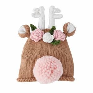 Mud Pie H0 Classique Noel Bebe Fille Renne Bonnet En Maille Choisir Ebay