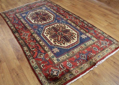 Traditional Vintage Wool Handmade Classic Oriental Area Rug Carpet 210X 120 cm - Picture 2 of 12