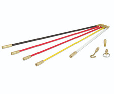 Super Rod 2.33m Handy Routing Cable Rods Set Plus 3x Accessories Hook, Eye, CRHS
