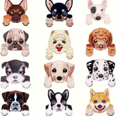 Adorable Dog Breed Iron-On Patches appliques select style FREE SHIPPING