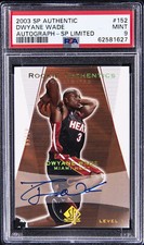 2003 SP AUTH AUTO-SP LTD #152 DWYANE WADE ROOKIE RC 47/50 PSA 9