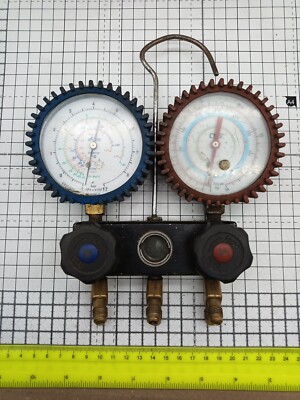 Kälte Klimaanlage Con Krümmer Messgerät Messgeräte Mischer Multi Gas Auto Van