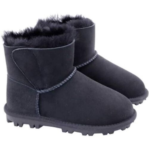 Kirkland Signature Little Kids Black Leather Shearling Boot Shoe Suede Size 1