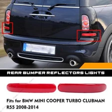 Pair Rear Bumper Reflector Reflectors Rear for MINI COOPER R55 2008-2014