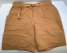 Eddie Bauer Men's Ripstop Tech Pull On Short, Medium, Brown, Free Shipping  